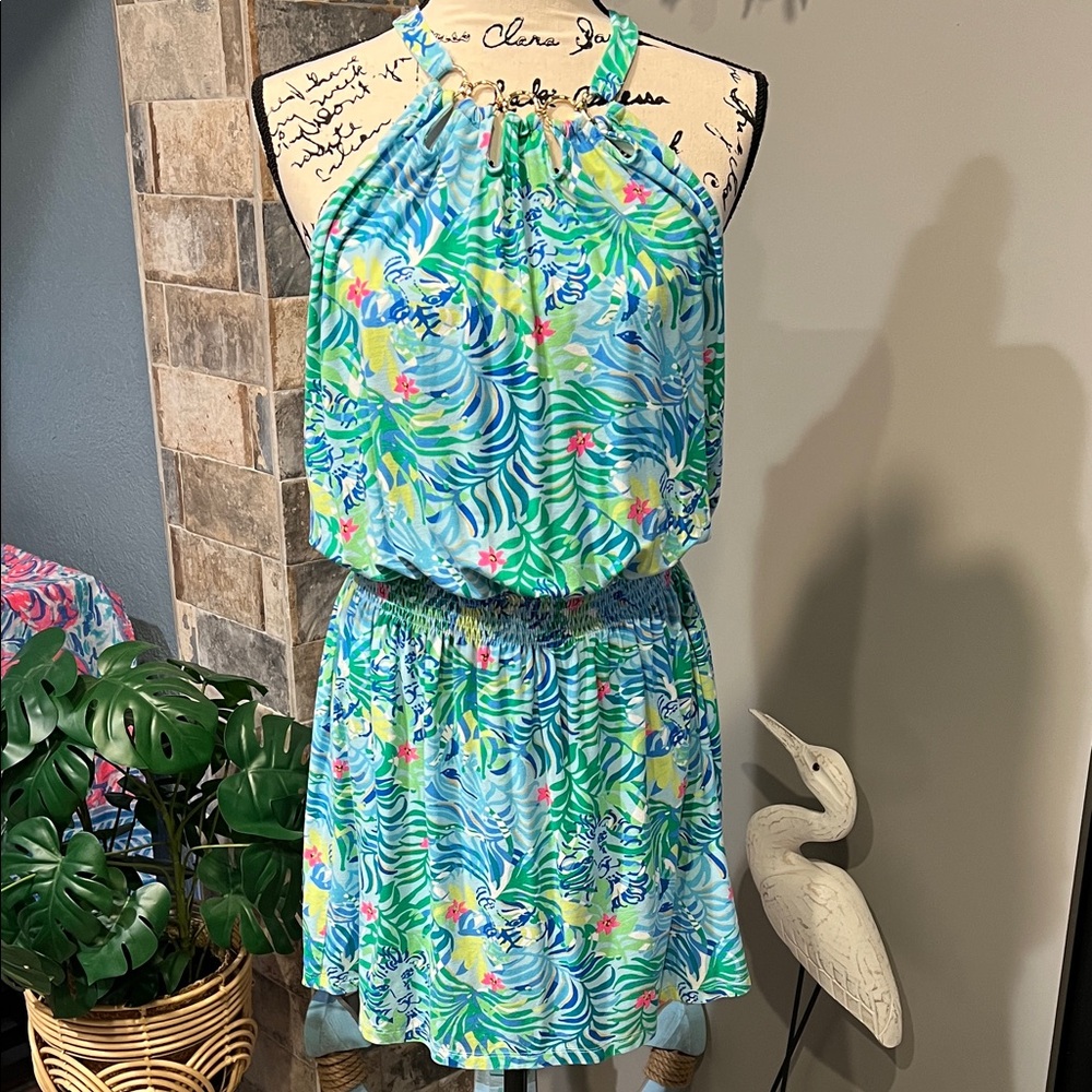 Lilly Pulitzer Shirelle Skirted Romper Multi Via Parigi Large